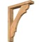Ekena Millwork Olympic Block Smooth Bracket w/ Offset Brace, Western Red Cedar, 3 1/2"W x 18"D x 22"H BKT0402X18X22OLY05SWR - alternate 1